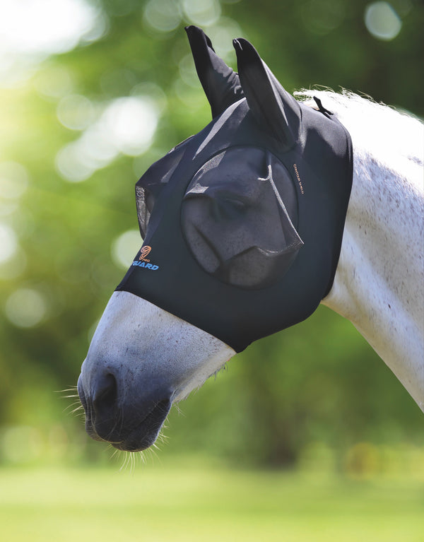 Shires FlyGuard Pro Stretch Fly Mask - Black